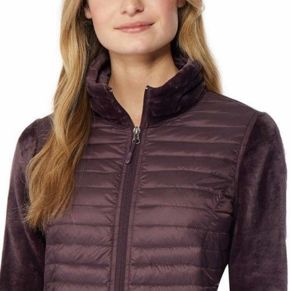 32 Degrees Ladies' Mixed Media Plush Down Jacket - Picture 5 of 5